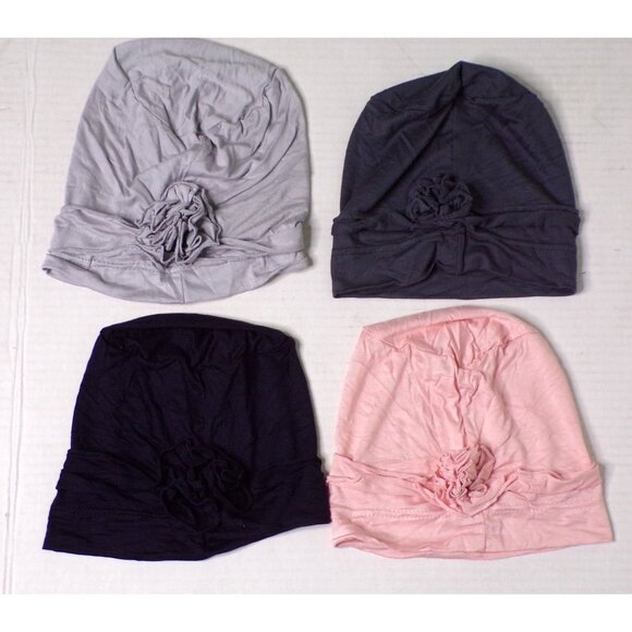 🆕 Chemo Caps Beanies Set of 4 for Cancer Headwear - Picture 1 of 2